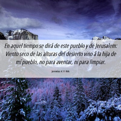 Picture 06 - Jeremías 4:11 RVA - En aquel tiempo se dirá de este pueblo y de - Bible Verse Picture