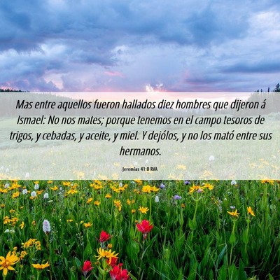 Picture 06 - Jeremías 41:8 RVA - Mas entre aquellos fueron hallados diez hombres - Bible Verse Picture