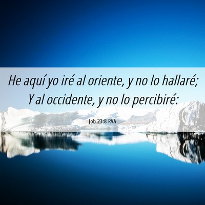 Picture 06 - Job 23:8 RVA - He aquí yo iré al oriente, y no lo hallaré; Y - Bible Verse Picture