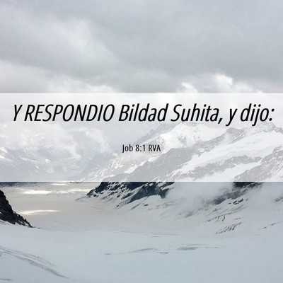 Picture 06 - Job 8:1 RVA - Y RESPONDIO Bildad Suhita, y - Bible Verse Picture