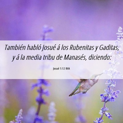 Picture 06 - Josué 1:12 RVA - También habló Josué á los Rubenitas y - Bible Verse Picture