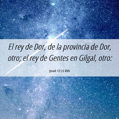 Picture 06 - Josué 12:23 RVA - El rey de Dor, de la provincia de Dor, otro; el - Bible Verse Picture