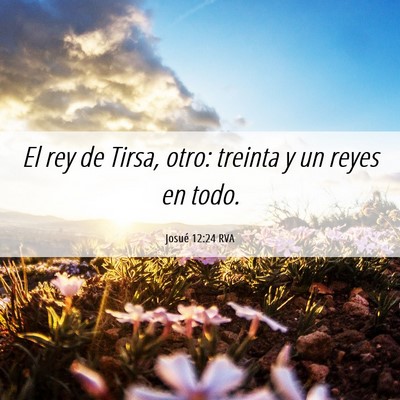 Picture 06 - Josué 12:24 RVA - El rey de Tirsa, otro: treinta y un reyes en - Bible Verse Picture