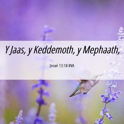 Picture 06 - Josué 13:18 RVA - Y Jaas, y Keddemoth, y - Bible Verse Picture
