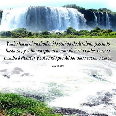 Picture 06 - Josué 15:3 RVA - Y salía hacia el mediodía á la subida de - Bible Verse Picture