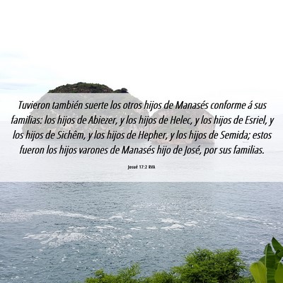 Picture 06 - Josué 17:2 RVA - Tuvieron también suerte los otros hijos de - Bible Verse Picture