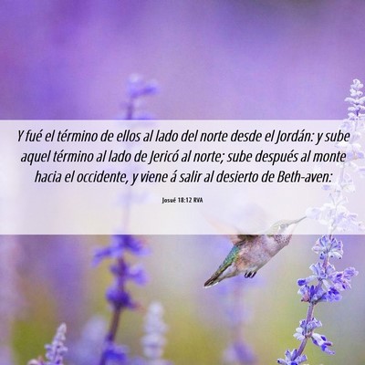 Picture 06 - Josué 18:12 RVA - Y fué el término de ellos al lado del norte - Bible Verse Picture