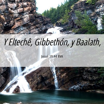 Picture 06 - Josué 19:44 RVA - Y Eltechê, Gibbethón, y - Bible Verse Picture