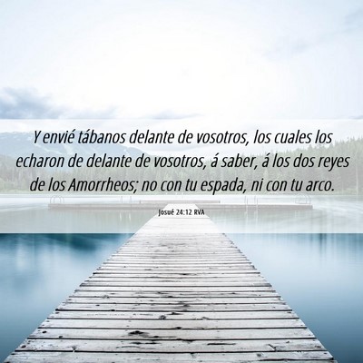 Picture 06 - Josué 24:12 RVA - Y envié tábanos delante de vosotros, los cuales - Bible Verse Picture