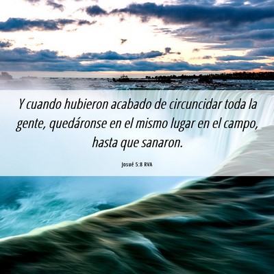 Picture 06 - Josué 5:8 RVA - Y cuando hubieron acabado de circuncidar toda la - Bible Verse Picture