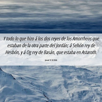 Picture 06 - Josué 9:10 RVA - Y todo lo que hizo á los dos reyes de los - Bible Verse Picture