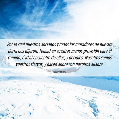 Picture 06 - Josué 9:11 RVA - Por lo cual nuestros ancianos y todos los - Bible Verse Picture
