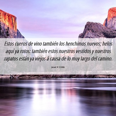 Picture 06 - Josué 9:13 RVA - Estos cueros de vino también los henchimos - Bible Verse Picture