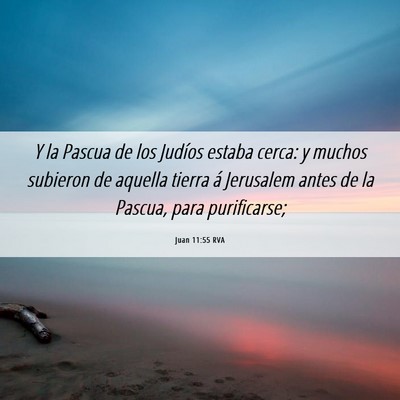 Picture 06 - Juan 11:55 RVA - Y la Pascua de los Judíos estaba cerca: y muchos - Bible Verse Picture