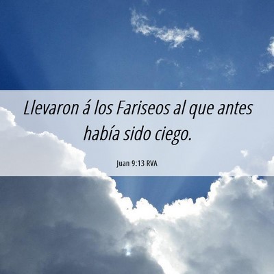Picture 06 - Juan 9:13 RVA - Llevaron á los Fariseos al que antes había sido - Bible Verse Picture