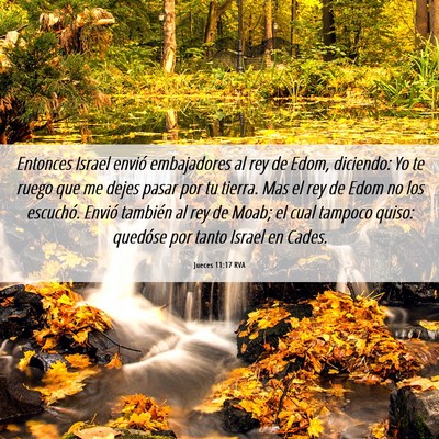 Picture 06 - Jueces 11:17 RVA - Entonces Israel envió embajadores al rey de - Bible Verse Picture