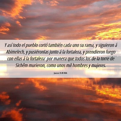 Picture 06 - Jueces 9:49 RVA - Y así todo el pueblo cortó también cada uno su - Bible Verse Picture