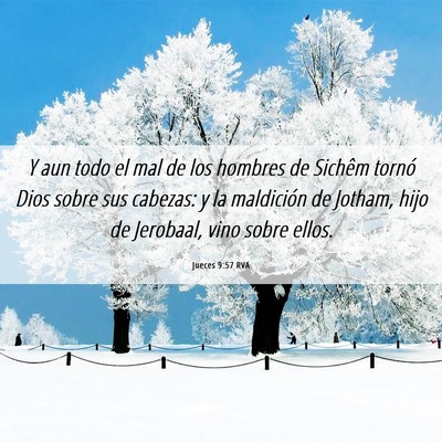 Picture 06 - Jueces 9:57 RVA - Y aun todo el mal de los hombres de Sichêm - Bible Verse Picture
