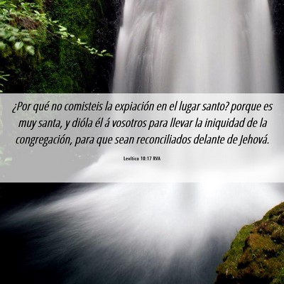 Picture 06 - Levítico 10:17 RVA - ¿Por qué no comisteis la expiación en el lugar - Bible Verse Picture