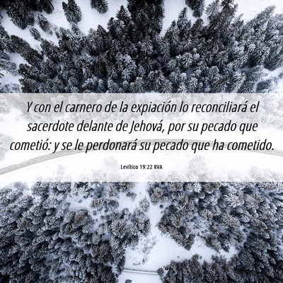 Picture 06 - Levítico 19:22 RVA - Y con el carnero de la expiación lo - Bible Verse Picture