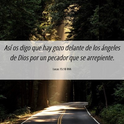 Picture 06 - Lucas 15:10 RVA - Así os digo que hay gozo delante de los ángeles - Bible Verse Picture