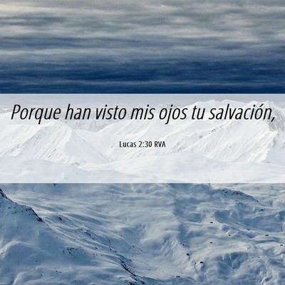 Picture 06 - Lucas 2:30 RVA - Porque han visto mis ojos tu - Bible Verse Picture
