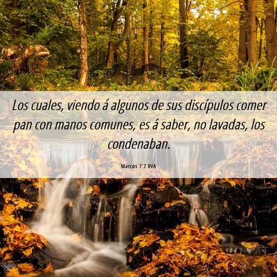 Picture 06 - Marcos 7:2 RVA - Los cuales, viendo á algunos de sus discípulos - Bible Verse Picture