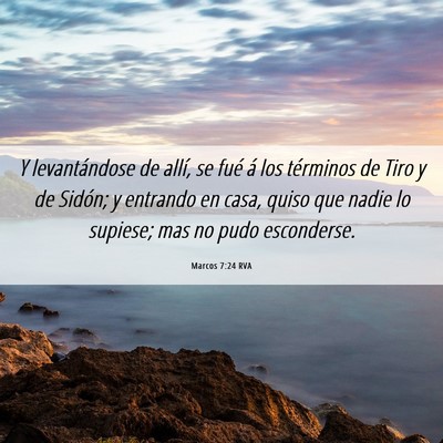 Picture 06 - Marcos 7:24 RVA - Y levantándose de allí, se fué á los - Bible Verse Picture