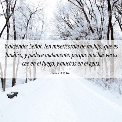 Picture 06 - Mateo 17:15 RVA - Y diciendo: Señor, ten misericordia de mi hijo, - Bible Verse Picture