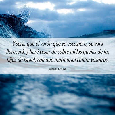 Picture 06 - Números 17:5 RVA - Y será, que el varón que yo escogiere, su vara - Bible Verse Picture