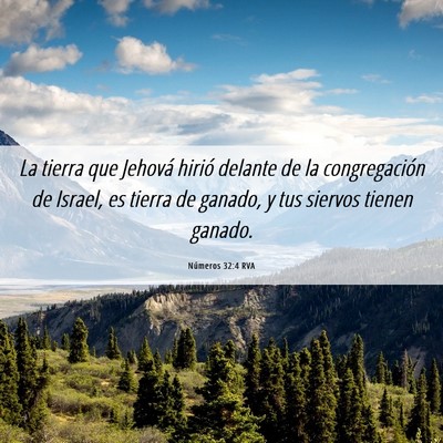 Picture 06 - Números 32:4 RVA - La tierra que Jehová hirió delante de la - Bible Verse Picture