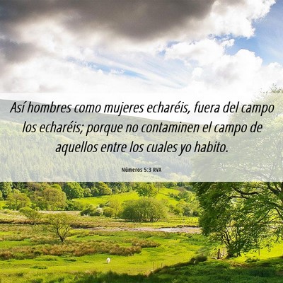 Picture 06 - Números 5:3 RVA - Así hombres como mujeres echaréis, fuera del - Bible Verse Picture