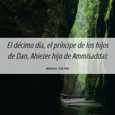 Picture 06 - Números 7:66 RVA - El décimo día, el príncipe de los hijos de - Bible Verse Picture