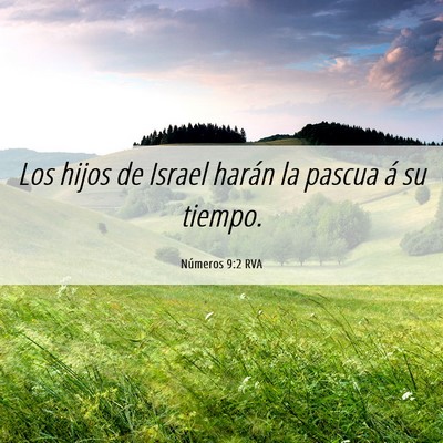 Picture 06 - Números 9:2 RVA - Los hijos de Israel harán la pascua á su - Bible Verse Picture