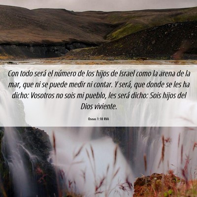 Picture 06 - Oseas 1:10 RVA - Con todo será el número de los hijos de Israel - Bible Verse Picture