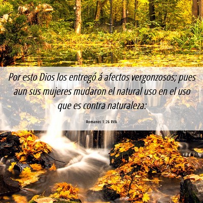 Picture 06 - Romanos 1:26 RVA - Por esto Dios los entregó á afectos - Bible Verse Picture