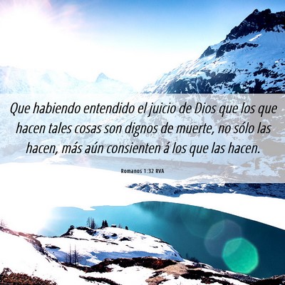 Picture 06 - Romanos 1:32 RVA - Que habiendo entendido el juicio de Dios que los - Bible Verse Picture