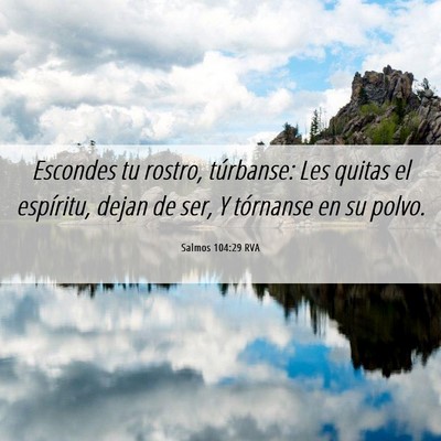 Picture 06 - Salmos 104:29 RVA - Escondes tu rostro, túrbanse: Les quitas el - Bible Verse Picture