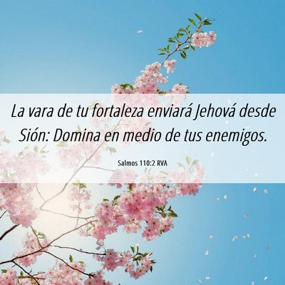 Picture 06 - Salmos 110:2 RVA - La vara de tu fortaleza enviará Jehová desde - Bible Verse Picture