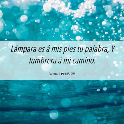 Picture 06 - Salmos 119:105 RVA - Lámpara es á mis pies tu palabra, Y lumbrera á - Bible Verse Picture