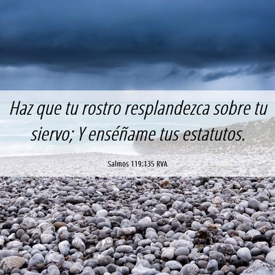 Picture 06 - Salmos 119:135 RVA - Haz que tu rostro resplandezca sobre tu siervo; Y - Bible Verse Picture