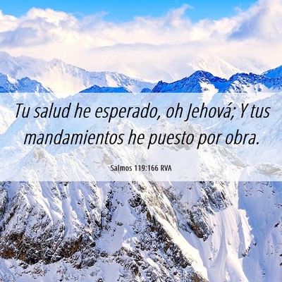 Picture 06 - Salmos 119:166 RVA - Tu salud he esperado, oh Jehová; Y tus - Bible Verse Picture