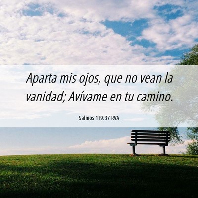 Picture 06 - Salmos 119:37 RVA - Aparta mis ojos, que no vean la vanidad; Avívame - Bible Verse Picture