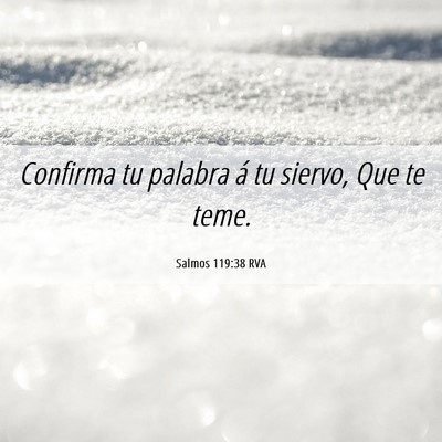 Picture 06 - Salmos 119:38 RVA - Confirma tu palabra á tu siervo, Que te - Bible Verse Picture