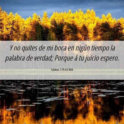 Picture 06 - Salmos 119:43 RVA - Y no quites de mi boca en nigún tiempo la - Bible Verse Picture