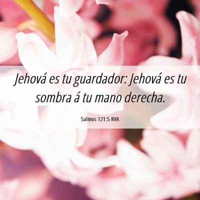 Picture 06 - Salmos 121:5 RVA - Jehová es tu guardador: Jehová es tu sombra á - Bible Verse Picture