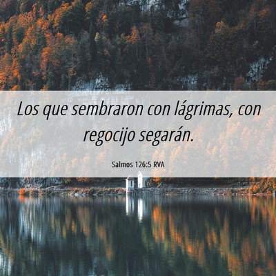 Picture 06 - Salmos 126:5 RVA - Los que sembraron con lágrimas, con regocijo - Bible Verse Picture