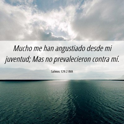 Picture 06 - Salmos 129:2 RVA - Mucho me han angustiado desde mi juventud; Mas no - Bible Verse Picture