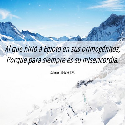 Picture 06 - Salmos 136:10 RVA - Al que hirió á Egipto en sus primogénitos, - Bible Verse Picture