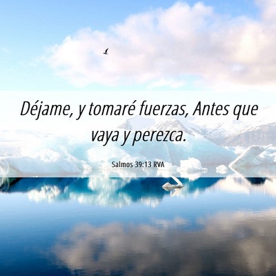Picture 06 - Salmos 39:13 RVA - Déjame, y tomaré fuerzas, Antes que vaya y - Bible Verse Picture